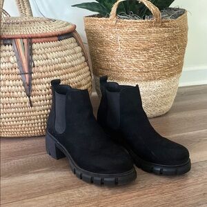 Black Suede Ankle Boots